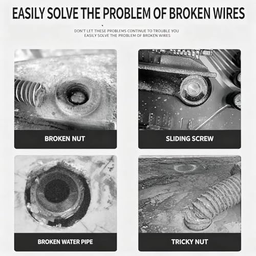 14 Pcs Screw Extractor Set with Left Hand Drill Bits, Heavy Duty Easy Out Broken Bolt Remover Kit, Reverse Cobalt HSS Steel for Stripped Screws, Damaged Bolts & Rusted Fasteners