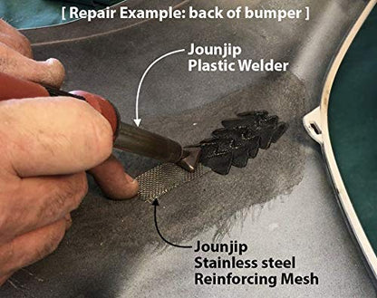 JOUNJIP Standard Plastic Welding Kit- UL Certified Welder 80W- Professional Grade Plastic Repair Kit for Automotive Car Bumper, Kayak, Tank Repair - style: Standard Kit