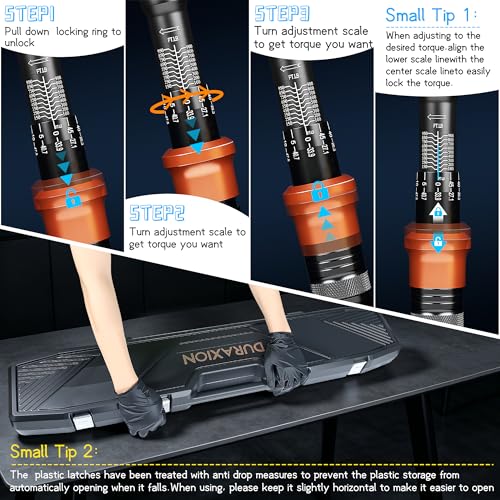 Torque Wrench 3/4-Inch Drive Dual Range Scale 100-950ft.lb/135.58-1288.03Nm | ±3% Precision, 48 tooth Dual-direction Torque Wrenches for Car Truck Maintenance and Product Assembly - size: 【3/4-Inch DR.100-950 FT.LB】