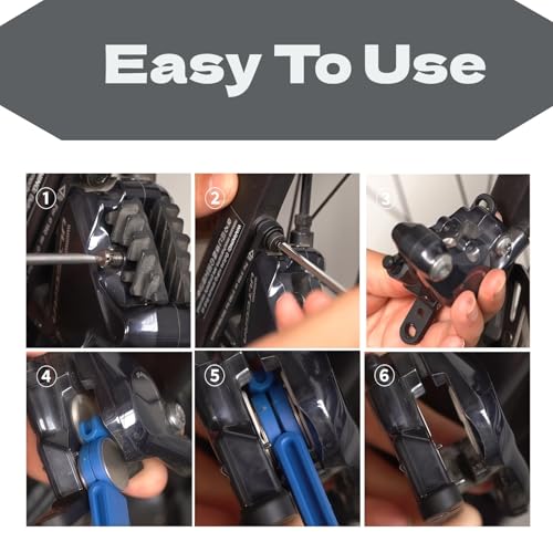 Bicycle Hydraulic Disc Brake Piston Reset Tool - Universal Brake Caliper Spreader & Pad Press Fit Most Mountain and Road Bike Disc Brakes