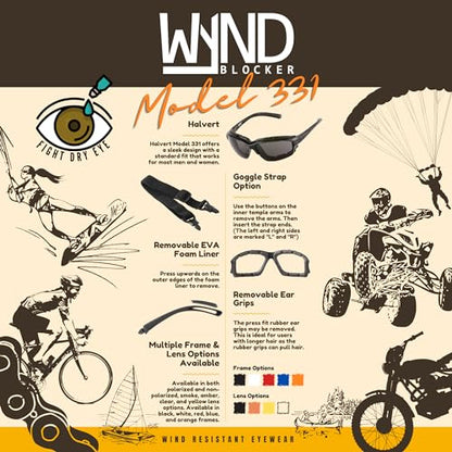 Motorcycle Riding Glasses Extreme Sports Wrap Sunglasses - color: Black | Silver Mirror