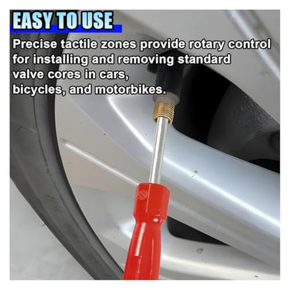 5PCS Valve Core Removal Tool, Single Head Schrader Valve Stem Core Remover, Motorcycle & Truck Tire Repair Install Tool (Single Head) - size: Single Head