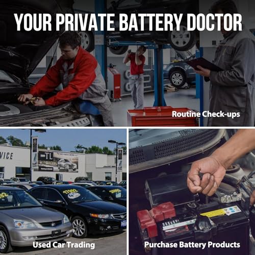 KW218 6V 12V Car Battery Tester 100-2000 CCA Automotive Battery Load Tester Alternator Tester Digital Auto Battery Analyzer Charging Cranking System Tester