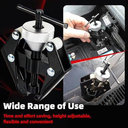 OTUAYAUTO Battery Terminal and Wiper Arm Puller - Windshield Wiper Arm Puller Removal Tool, Heavy-Duty Arm Battery Terminal Bearing Remover Puller Kit - color: Wiper Arm Puller Kits