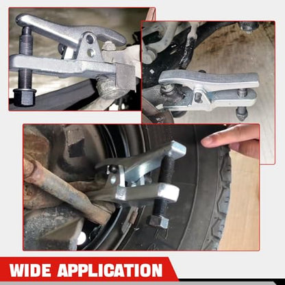 DASBET Ball Joint Separator Tool Kit Ball Joint Splitter Ball Joint Removal | Tie Rod Removal Tool Tie Rod Pitman Arm Puller for Front End Service on Most Cars, Trucks, ATVs