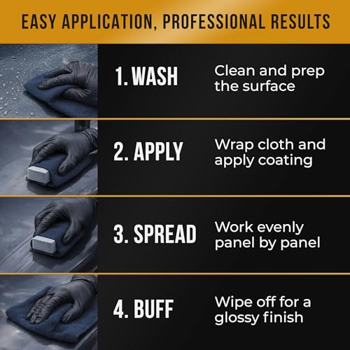 Nano Bond Ceramic Coating 9H PRO (60ML), Car, Plastic, Glass, and Wheel Exterior Care Product kit, Hydrophobic, Long Lasting Professional Care, High Gloss Paint Shine, Automotive Polishing Sio2 - size: 60ml Kit