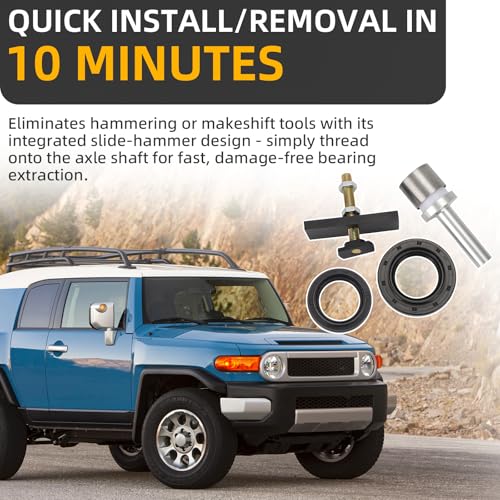 motoparty CV Axle Bearing Puller Seal Kit for Toyota 8" Clamshell for 4Runner/Tacoma/FJ Cruiser Replaces #18195 Includes Genuine Seal 90311-47013 90311-47027