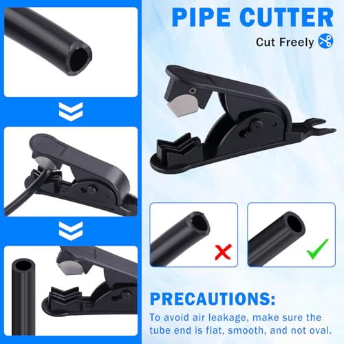 100FT 3/8" DOT Air Line with 40 Pcs Quick Connect Air Fittings Kit 3/8 DOT Air Lines with Push Lock Air Line Fittings Pneumatic Push to Connect Air Hose Fittings - size: 41 PCS-100FT 3/8