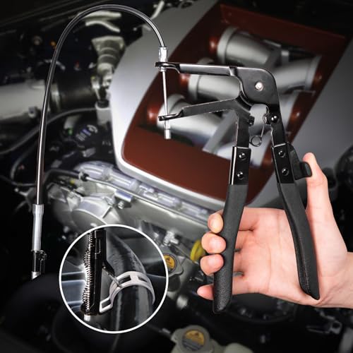 Toolwiz Hose Clamp Pliers Set, 3 Pcs for Ring-Type or Flat-Band Hose Clamp | 27" Long Reach Wire Spring Hose Clamp Plier, Angled Spring Clamp Pliers, Flat Band Hose Clamp Plier - style: 3Pack Hose Clamp Pliers Set