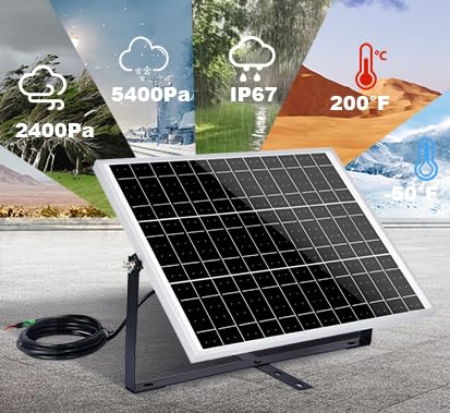 ECO-WORTHY Solar Panel Kit 25W 12V Solar Battery Charger Trickle Maintainer, 25W Solar Panel + Adjustable Mount Bracket + Upgrade Controller,for 12V Batteries Cars RV Boat Motorcycle Marine - size: 25W Smart KIT