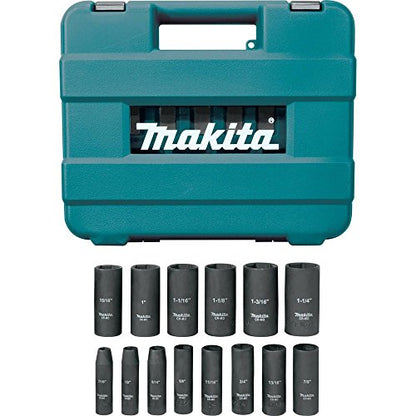 Makita A-96372 1/2" Drive Impact Socket Set (14 Piece) - size: 14 Piece Set