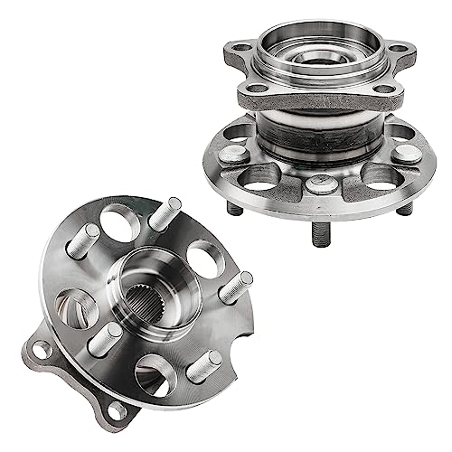 Detroit Axle - AWD 4pc Steering Knuckles Kit for 04-09 Lexus RX330, 06-08 RX400h, 06-07 Toyota Highlander, 2 Front Steering Knuckles & Wheel Bearing Hubs 2 Rear Wheel Bearing and Hubs Replacement - size: 4UW48629/Kit
