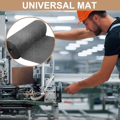 150' L x 30" W Absorbent Mat Roll, Heavyweight Oil and Watter Pads Absorbs | up to 40.2 Gallons, Polypropylene Meltblown Maintenance Absorbent Bonded Roll, for Protecting Home Garage Basement - size: 30in*150ft