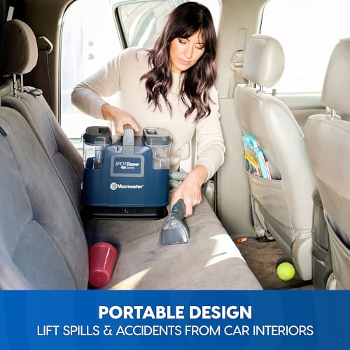 Vacmaster 400 Series Portable Carpet & Upholstery Spot Cleaner Machine | 16Kpa Power Suction with Versatile Tools for Pets, Area Rugs and Couches - SCB301 - color: Ink Blue