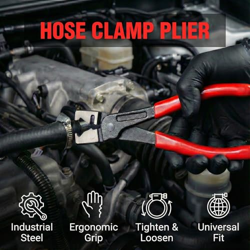 4PCS Electrical Disconnect Pliers Set, High-Carbon Steel Electrical Connector Removal Tool, 60° Angled & Straight Pliers for Automotive Fuel Line, Sensors, Ignition Coils (Black 4PCS) - color: Black 4pcs