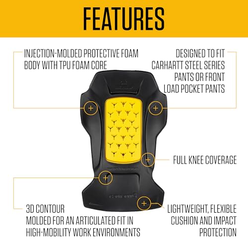 Carhartt Professional Duty Utility Knee Pad Insert, Black, One Size