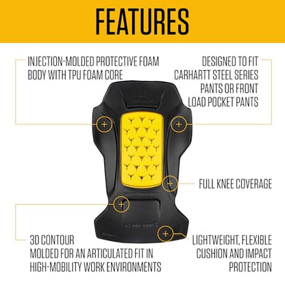 Carhartt Professional Duty Utility Knee Pad Insert, Black, One Size