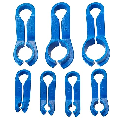 KIRO&SEEU 16PCS Car AC Fuel Line Disconnect Removal Tool Set with Storage Box, Valve Core Remover Tool Kit for 1/4 5/16 3/8 1/2 5/8 3/4 7/8 Inch Master Quick Disconnect Tool Kit