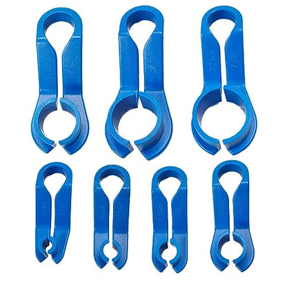 KIRO&SEEU 16PCS Car AC Fuel Line Disconnect Removal Tool Set with Storage Box, Valve Core Remover Tool Kit for 1/4 5/16 3/8 1/2 5/8 3/4 7/8 Inch Master Quick Disconnect Tool Kit