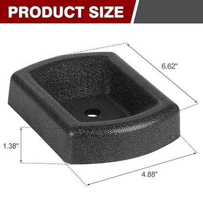 Jack Wheel Chock, Heavy Duty Reinforced Rubber Jack Caster Wheel Dock for Caravans and Trailers, Wheel Chock Stabilizer Wheel Stopper for 6 Inch Jockey Wheels - color: Small - Single Wheel