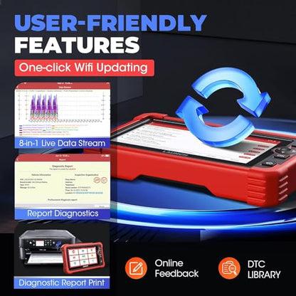 LAUNCH X431 CRP919X Car Scanner, ECU Coding OBD2 Scanner Diagnostic Tool, 2026 Bi-Directional Scan Tool, CANFD/DoIP/FCA SGW, 35+ Reset,Active Test,All-in-One Full System Diagnostic Scanner,2Yrs Update