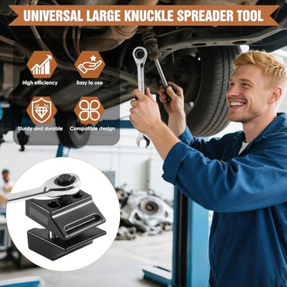 GM Control Arm Tool Kit - Contains Lower Control Arm Pry Tool, Strut Spreader, Pry Bar Wrench Adapter for Volkswagen, Audi, BMW, Ford, Peugeot, Citroen (Model C)