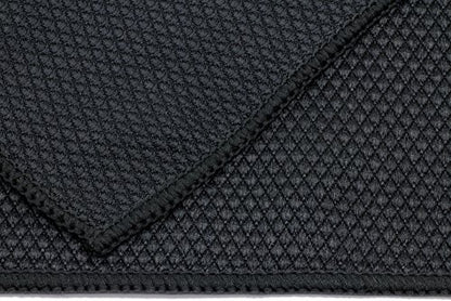 Autofiber Diamond Glass Microfiber Window and Chrome Towel (16 inch x 16 inch) - Pack of 4, Black - color: Black, size: 4 pack