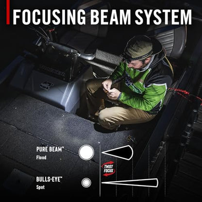 Coast XPH30R 1200 Lumen USB-C Rechargeable Dual Power Headlamp with Twist Focus Beam and Magnetic Base, 4.37 oz. - Black - color: Black