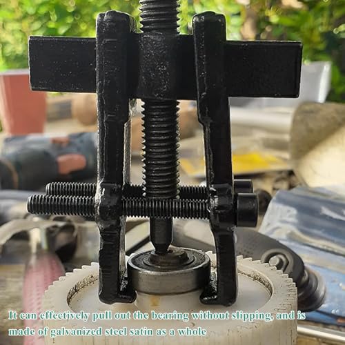 4" 2-Jaw Gear Puller, Adjustable Two Jaw Gear Bearing Pulley Puller Flywheel Removal Tool, 2 Claws Pullers Carbon Steel Separate Lifting Device for Auto Mechanic Maintenance (Black) - color: Black