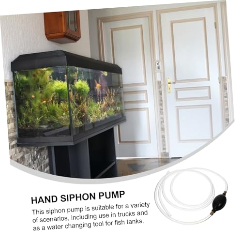 Oil Sucker Siphon Pump Kit Hand Pump for Car Motorcycle Fish Manual Suction Hose for Transfer Water Changing Versatile