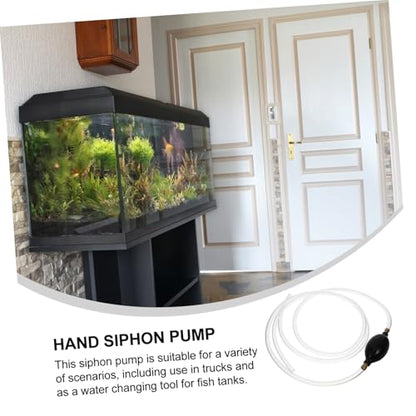 Oil Sucker Siphon Pump Kit Hand Pump for Car Motorcycle Fish Manual Suction Hose for Transfer Water Changing Versatile