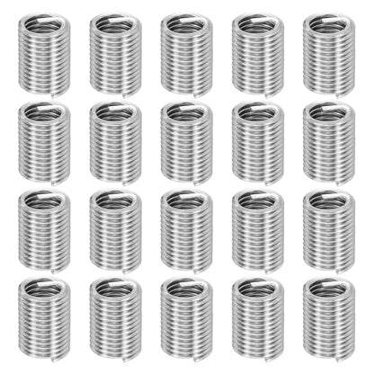 HARFINGTON 20pcs Wire Thread Repair Inserts M10 x 1.5 x 2.5D (25mm) Metric 304H Stainless Steel Helical Coiled Wire Screw Threaded Sleeve Sheath for Automotive Repairs - size: M10 x 1.5 x 2.5D