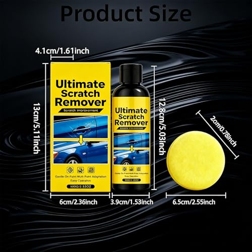 Nanopolix Scratch Remover – 60-Second Car Scratch Repair Kit, Removes Deep Scratches & Restores Shine for All Paint Colors, Quick Fix Polishing Paste 100g (3.53oz), 1 Set
