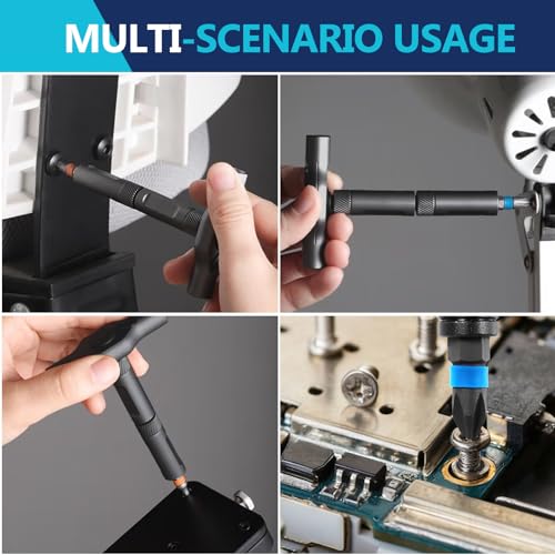 Doaho 24 in 1 Magnetic Ratchet Screwdriver Set,Mini Switchable Screwdriver Set with Detachable Ratchet Handle,Portable Repair Driver for Furniture Computer Bicycle Electronics Home Improvement