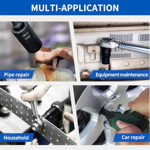 Greywolf 5 pcs Wheel Nut Removal Tool Set, 1/2 Inch Impact Torque Socket Set and Bolt Extractor Set, Wheel Lock Removal Kit, Torque Socket Set for Damaged, Frozen, Rusted Round Bolts, Metric 17-22mm - size: 5 pcs