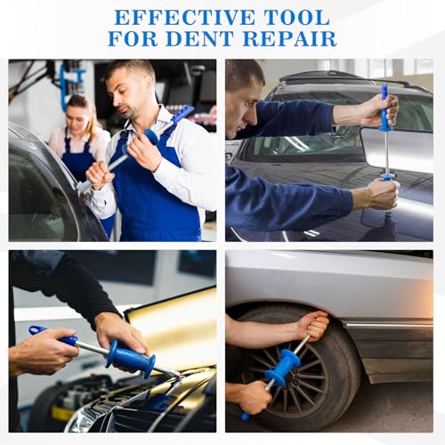 Zonon 9 Piece 5 lb Sliding Hammer Dent Puller, Body Repair Tool Set, Used to Repair Hail Dents and Creases, Suitable for Metal Surfaces of Cars and Refrigerators