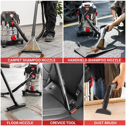 Shop-Vac 5-Gallon 4.5 Peak HP 3-in-1 Wet/Dry/Upholstery Shampoo Vacuum | 3-in-1, Vacuum Extractor with 6 Ft Hose and 10 Ft Cord, Large Capacity Tanks, For Carpet, Upholstery, and Car Detailing