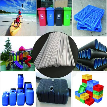 40 Pcs 16-Inch Length White HDPE Plastic Welding Rod,1/8" Diameter,High Density Polyethylene Welding Rod for Car Bumper,Water Tanks,Canoe and Plastic Bins - color: White
