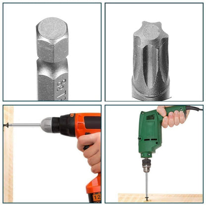 Utoolmart Torx Screwdriver Bits, T27 Magnetic Torx Head Screw Driver Bit, with 1/4 Inch Hex Shank, 50mm Length S2 Steel Screw Driver Kit Tools, for Repair Work, 10 Pcs - size: T27