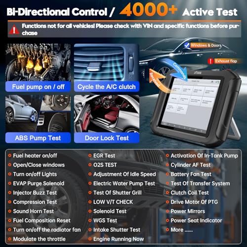 XTOOL D9S Topology Mapping OBD2 Scanner, Wireless ECU Coding & Bidirectional Automotive Diagnostic Scan Tool, PMI for Ford, AI-Assisted, 45+ Resets, 8 PIDs Live Data, FCA, Full System, 3-Year Updates