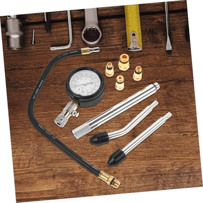 Cabilock 1set Dual-use Compression Tester Gauge for Automotive and Motorcycle Engine Diagnostics Accurate Cylinder Pressure Measurement Tool Kit Essential Accessories