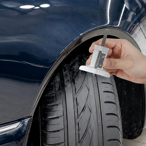 2Pcs Car Truck Tire Depth Checker Tyre Tread Gauge 0~32nds Caliper Measure Tool Stainless Steel and Aluminum Easy Read for Cars, Trucks, Motorcycles