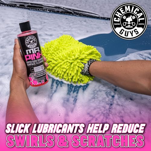 Chemical Guys Mr. Pink Car Wash Soap - 64 oz Super Suds Foaming Car Wash Soap for Cannon, Blaster, or Bucket Washing - pH Balanced, Safe on Wax, Sealant, Ceramic, and Clear Coat Finishes (Pack of 4) - size: 64 Fl Oz (Pack of 4)