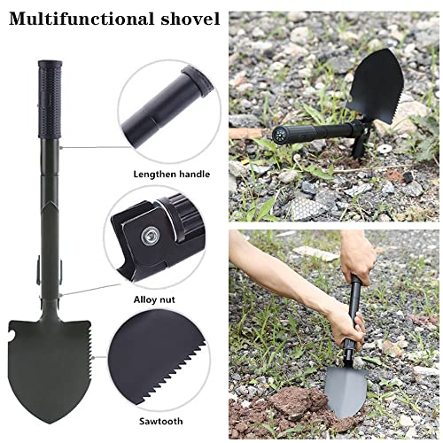 Car Emergency Roadside Kit Car Safety Kits for Vehicles with Jumper Cables | Premium Roadside Assistance Kit for Cars with Tow Strap Folding Shovel Car Tool Kit, New Car Gift for Travel and Breakdowns - size: XXXL-04