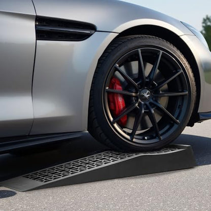 VEVOR Car Ramps, 2 PCS 20000 lbs GVW Capacity, 2.56 in Lift Height, Portable Low Profile Car Service Ramps for Home Garage Maintenance & Oil Changes, Heavy Duty for Low Chassis Vehicle & Support Jack - size: 2.6*27.5inch