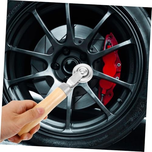 GANAZONO 2Pcs Tire Repair Roller Kit with Handle Ergonomic Tire Patch Tool for Cars Motorcycles and Bicycles Portable Car Repair Tools for Quick and Easy Tire Fixing
