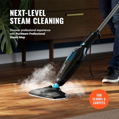 PurSteam Multi-Surface Steam Mop Floor Cleaner for Hardwood, Tile & Carpet | Multi-Surface Floor Cleaner for Hardwood, Tile, Laminate & Carpet | Fast Heating, Lightweight & Chemical-Free Cleaning - size: Steam Mop - Multi-Surface