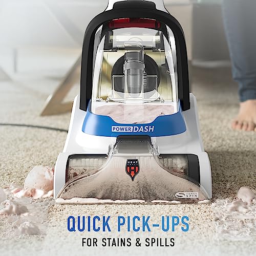 Hoover PowerDash Pet Compact Carpet Cleaner Machine, Lightweight Design, HeatForce Fast Drying, Antimicrobial Brush Roll, Pair with a Hoover Carpet Cleaner Solution - style: PowerDash Pet