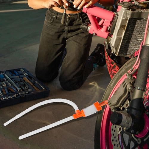 Mobestech Manual Heavy Duty Gasoline and Water Siphon Pump with Hose for Automotive Fluid Transfer and Oil Extraction