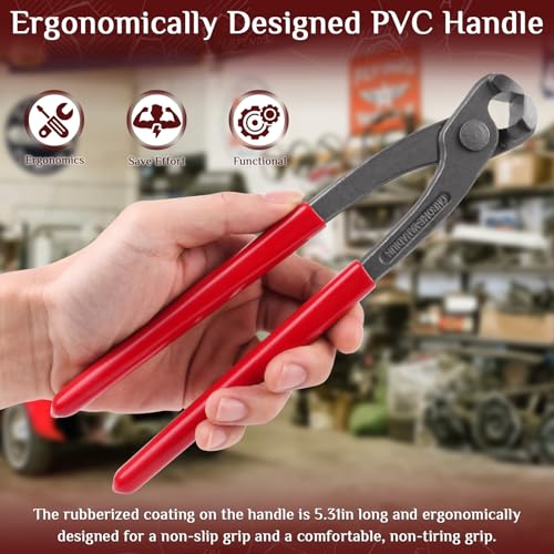 9" Ear Clamp Plier Carbon Steel Hose Pinch Clamp Tool for Fit/Remove